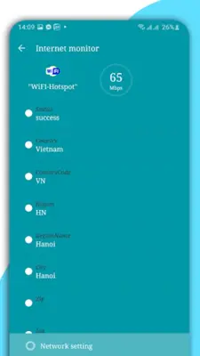 WiFi speed test vs LTE, 5G Net android App screenshot 1